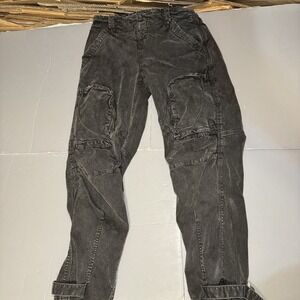 We The Free People Can't Compare Slouch Surplus Pants Cargo Military Black Small